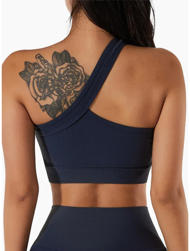 Conjunto Canelado Alça Única