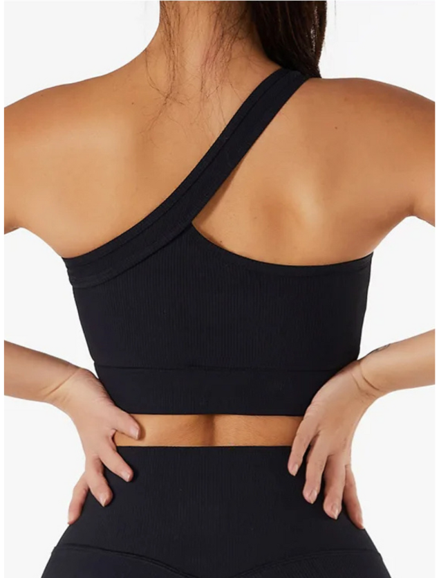 Conjunto Canelado Alça Única