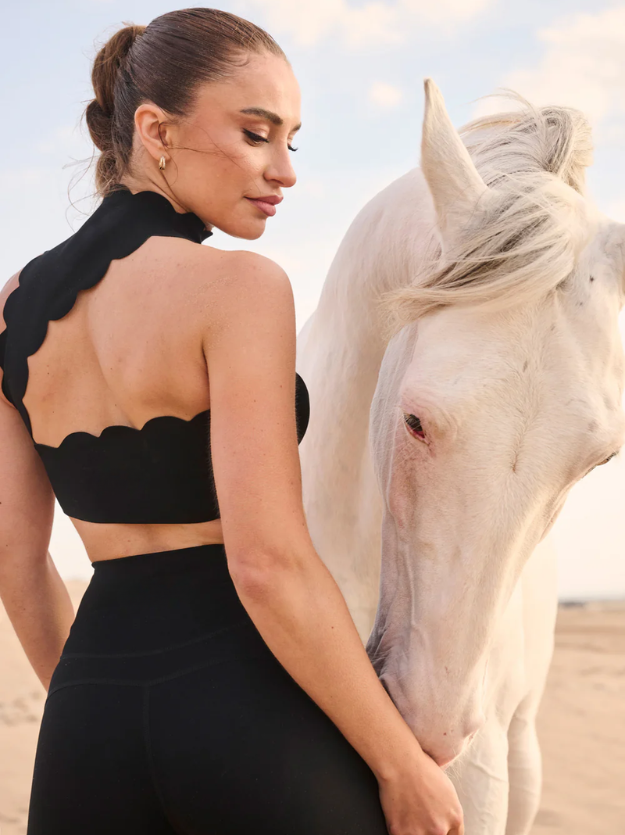 Top Oceanique Back Mock