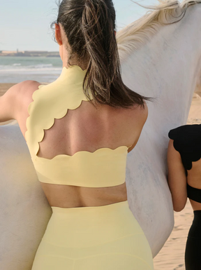 Top Oceanique Back Mock
